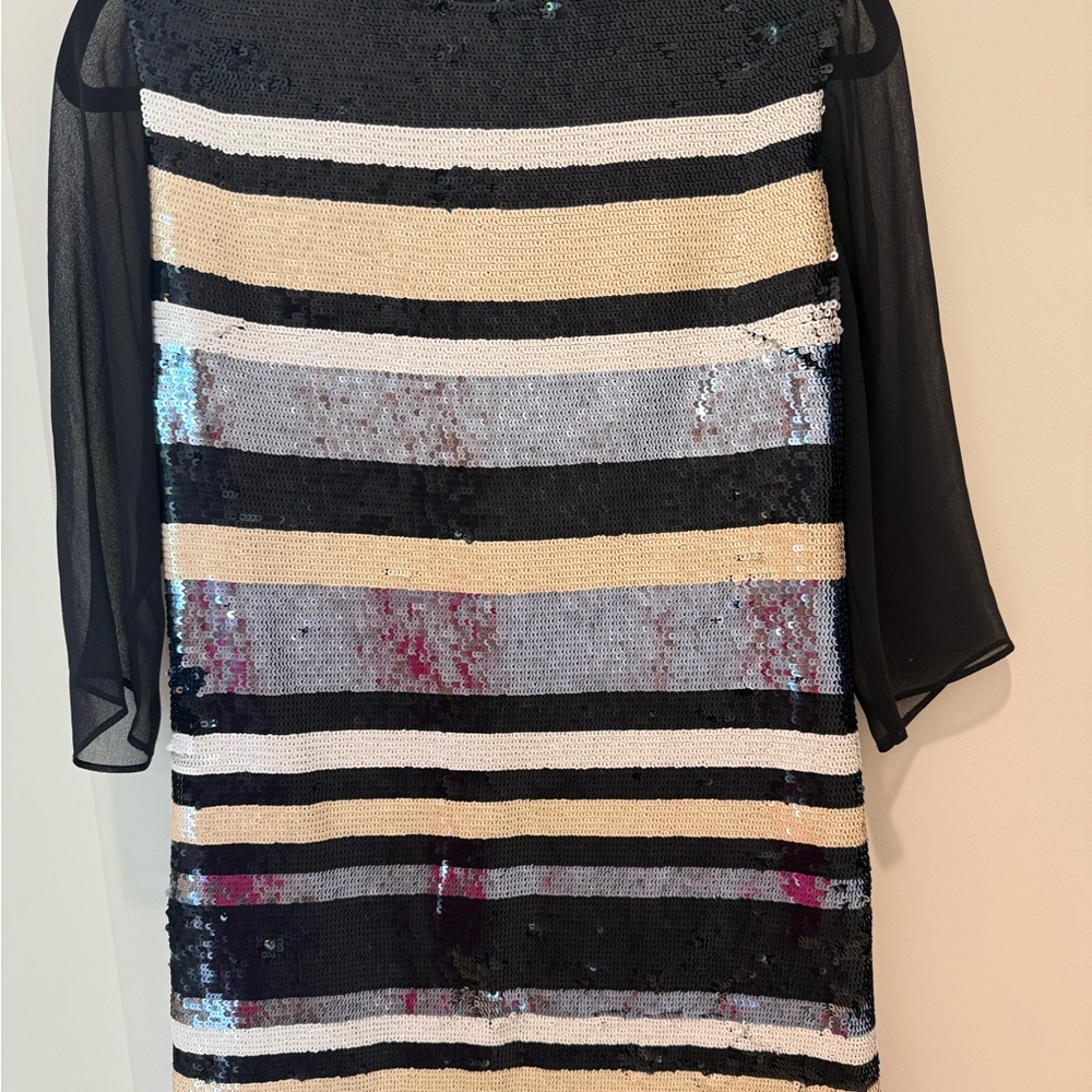 French Connection Sequin Navy Dress